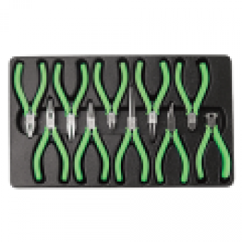 cornwell 10pc precision plier set neon green